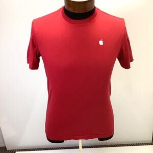 Apple Computer Mens Sz S Red T-Shirt Computer Logo Short Sleeve Macintosh